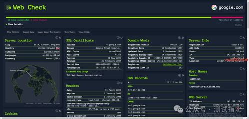 Web Check 全面開源的網站信息獲取工具，賦能網絡與信息安全開發